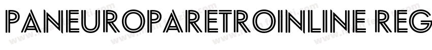 PaneuropaRetroInline Regular字体转换